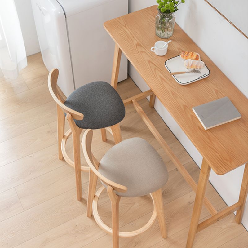 Modern Solid Wood Bistro Accent Dining Table Rectangle Indoor Patio Bar ...